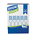 Dixie® Plastic Utensils, Medium-Weight Forks, White, Box Of 100 Forks 1 thumbnail image