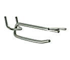 Azar Displays Galvanized Metal Flip Scan Hooks, 2", Pack Of 50 Hooks