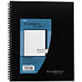 Cambridge® Limited® 30% Recycled Business Notebook, 9" x 11", 1 Subject, Legal Ruled, 80 Sheets, Black