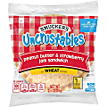 Smucker's Uncrustables Peanut Butter And Strawberry Jelly Wheat Sandwiches, 2.6 Oz, Pack Of 48 Sandwiches