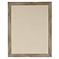 DesignOvations Beatrice Non-Magnetic Framed Linen Fabric Pinboard, 23” x 29", Tan, Rustic Brown Plastic Frame 1 thumbnail image