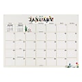 2025 TF Publishing Monthly Desk Calendar, 17” x 12”, Floral, January 2025 To December 2025
