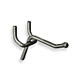 Azar Displays All-Wire Hooks, 1-1/4"H x 1"W x 1"D, Silver, Pack Of 50 Hooks