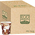 Eco-Products World Art Hot Cups - 10 fl oz - 500 / Carton - Multi - Polylactic Acid (PLA), Resin, Paper - Hot Drink