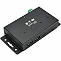 Eaton Tripp Lite series 4-Port Industrial-Grade USB 3.1 Gen 2 Hub - 10 Gbps, 2 USB-C & 2 USB-A, 15 kV ESD Immunity, Iron Housing - U4602A2CIND 1 thumbnail image