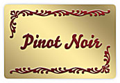 Custom 1-Color Foil-Embossed Labels And Stickers, 1" x 1-1/2" Rectangle, Box Of 500 Labels