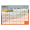 2025 TF Publishing Monthly Desk Calendar, 17” x 12”, Landscapes, January 2025 To December 2025