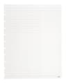 TUL® Discbound Notebook Refill Pages, Letter Size, Margin Ruled, 100 Pages (50 Sheets), White