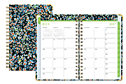 Blue Sky™ Nicole Miller Daily/Monthly Academic Planner, 3 5/8" x 6 1/8", 50% Recycled, Belle Epoque, July 2017 to June 2018