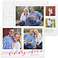 Custom Full-Color Photo Holiday Cards And Envelopes, 7" x 5", Sending Cheer, Box Of 25 Cards