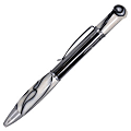 Monteverde® Olympia™ Capless Rollerball Pen, 0.8 mm, Medium Point, Black Barrel, Black Ink