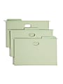 Smead® FasTab® 5 1/4" Hanging Pockets, Legal Size, Moss, Pack Of 9 1 thumbnail image