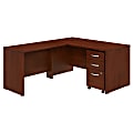 Bush Business Furniture Studio C 60"W L-Shaped Corner Desk With Mobile File Cabinet And Return, Hansen Cherry, Standard Delivery