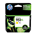 HP 951XL High-Yield Yellow Ink Cartridge, CN048AN