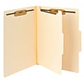 Smead® Fastener Folders With Dividers, Letter Size, Manila, Pack Of 10