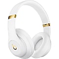 Beats by Dr. Dre Studio3 Wireless Over-Ear Headphones - White - Stereo - Mini-phone (3.5mm) - Wired/Wireless - Bluetooth - Over-the-head - Binaural - Circumaural - Noise Canceling - White
