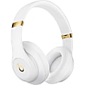 Beats by Dr. Dre Studio3 Wireless Over-Ear Headphones - White - Stereo - Mini-phone (3.5mm) - Wired/Wireless - Bluetooth - Over-the-head - Binaural - Circumaural - Noise Canceling - White 1 thumbnail image