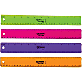 Officemate Flexible Rulers - 12" Length 1.3" Width - Imperial, Metric Measuring System - Plastic - 12 / Pack - Assorted