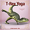 2026 Willow Creek Press Animals Monthly Wall Calendar, 12" x 12", T-Rex Yoga, January To December, 52921 1 thumbnail image