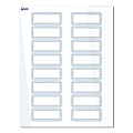 Avery® Print-To-The-Edge Labels & Sure Feed®, S00-D2E-PRWGP10, 1" x 2-5/8", Glossy White, Preprinted Blue Border & Gold Dots Design, Pack Of 160 1 thumbnail image
