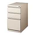 Lorell® 19-7/8"D Vertical 3-Drawer Mobile Pedestal File Cabinet, Putty 1 thumbnail image