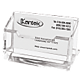 Kantek Acrylic Business Card Holder, 2" x 2 3/8" x 4 1/4", Clear
