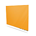 Ghent Aria Low Profile Magnetic Dry-Erase Whiteboard, Glass, 48” x 120”, Marigold
