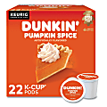 Dunkin' Donuts Dunkin Donuts K Cup Pods, Pumpkin Spice, Box Of 22 Pods 1 thumbnail image