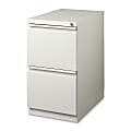 Lorell® 19-7/8"D Vertical 2-Drawer Mobile Pedestal File Cabinet, Light Gray