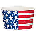 Amscan Patriotic Stars and Stripes Treat Cups, 9.5 Oz, Multicolor, 8 Cups Per Pack, Set Of 5 Packs