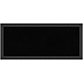 Amanti Art Cork Bulletin Board, 32" x 14", Black, Mezzanotte Black Wood Frame