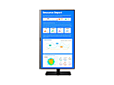 Samsung S24R650FDN - SR650 Series - LED monitor - 24" (23.8" viewable) - 1920 x 1080 Full HD (1080p) @ 75 Hz - IPS - 250 cd/m² - 1000:1 - 5 ms - HDMI, VGA, DisplayPort - dark gray/blue