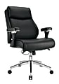 Realspace® Modern Comfort Keera Bonded Leather Mid-Back Manager's Chair, Onyx/Chrome