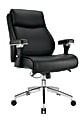 Realspace® Modern Comfort Keera Bonded Leather Mid-Back Manager's Chair, Onyx/Chrome, BIFMA Compliant