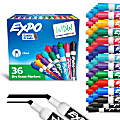 Expo Low-Odor Dry Erase Chisel Tip Markers - Chisel Marker Point Style - Assorted - 36 / Box 1 thumbnail image