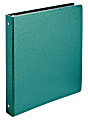 Office Depot® Brand Fashion 3-Ring Binder, 1" Oval Rings, Glitter Teal
