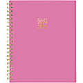 2024-2025 AT-A-GLANCE® Harmony Weekly/Monthly Academic Planner, 8-1/2" x 11", Pink, July 2024 To June 2025, 1099-905A-34