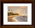 Timeless Frames Katrina Framed Coastal Artwork, 11" x 14", Brown, Tropical Beach II