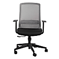 Eurostyle Spiro Fabric High-Back Commercial Office Chair, Gray