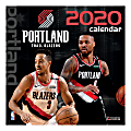 Turner Licensing Monthly Wall Calendar, 12" x 12", Portland Trailblazers, 2020 1 thumbnail image