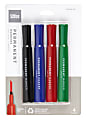 Office Depot® Brand 100% Recycled Plastic Permanent Markers, Chisel Point, Assorted Ink, Pack Of 4 1 thumbnail image