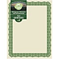 Geographics Tree Free Certificate - 8.5" - Multicolor with Green Border - Sugarcane - 15 / Pack