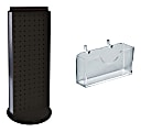 Azar Displays 20-Pocket Revolving Countertop Pegboard Kit For Gift Cards, 21" x 8", Black 1 thumbnail image