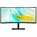 Samsung ViewFinity S6 S34C654UAN - S65UC Series - LED monitor - curved - 34" - 3440x 1440 UWQHD @ 100 Hz - S34C654UAN 1 thumbnail image