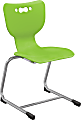 MooreCo Hierarchy Armless Cantilever Chair, 18" Seat Height, Green 1 thumbnail image