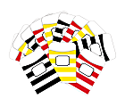 Barker Creek Peel & Stick Library Pockets, 3" x 5", Wide Stripes, Pack Of 60 Pockets 1 thumbnail image