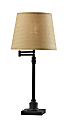 Adesso Simplee Dante Table Lamp, 26”H, Natural Shade/Black Base 1 thumbnail image
