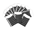 Barker Creek Peel & Stick Library Pockets, 3" x 5", Black/White Dots, Pack Of 60 Pockets 1 thumbnail image