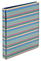 Office Depot® Brand Fashion 3-Ring Binder, 1 1/2" Oval Rings, Stripes