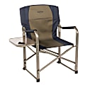 Kamp-Rite Director’s Chair With Side Table, Blue/Tan